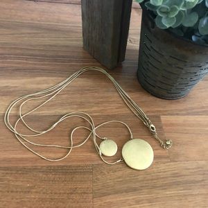 2/$20 Gold Multi-Layer Circle Necklace